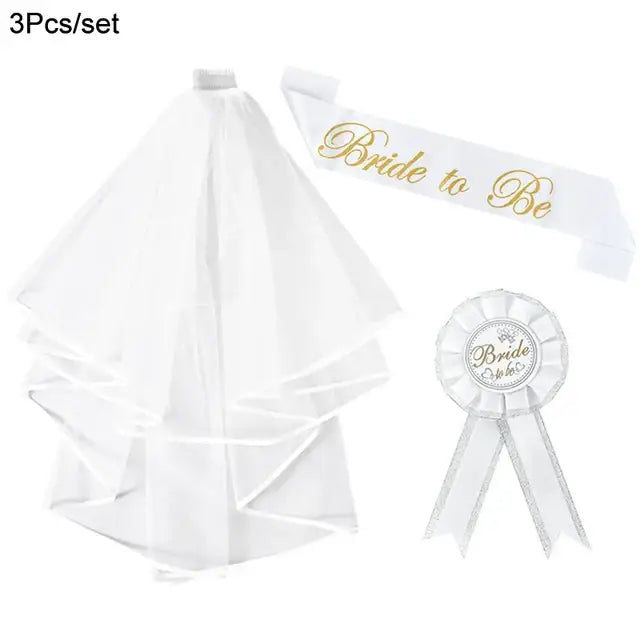 Wedding Decoration Bridal Shower Veil Team Bride