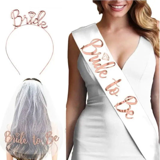 Wedding Decoration Bridal Shower Veil Team Bride