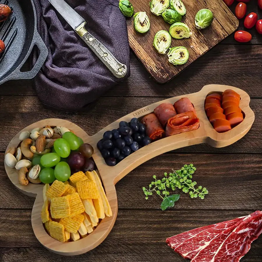 Wooden Aperitif Board Dinner Fruit Cheese Plate Home