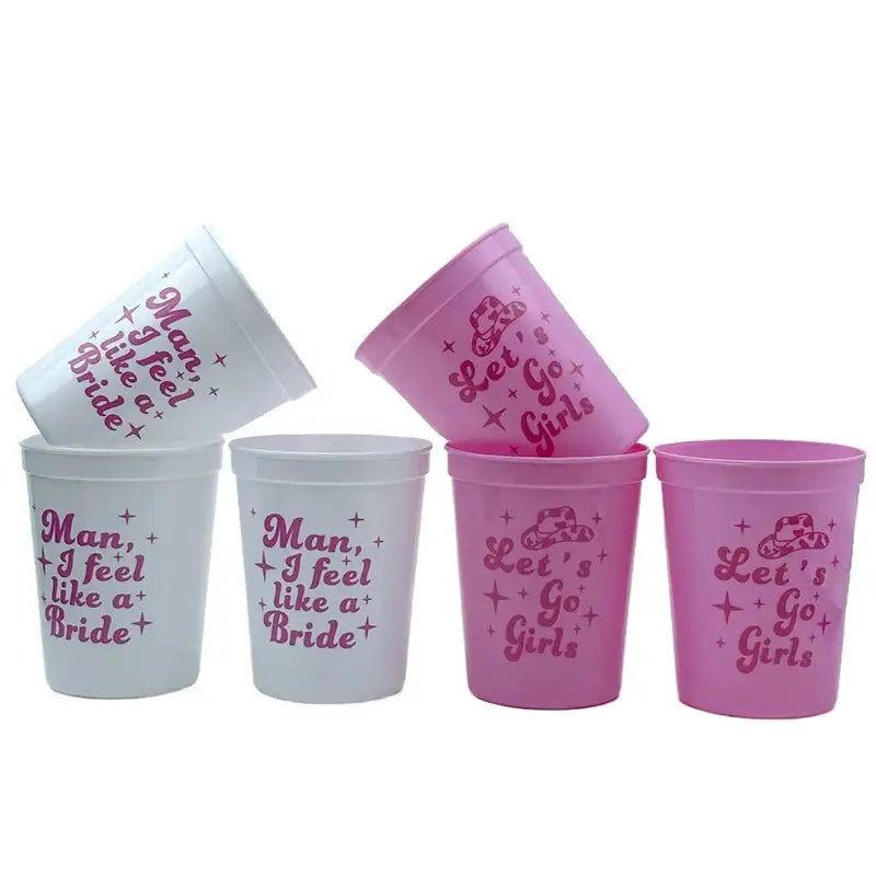 1/5pcs Bachelorette Party Team Bride Plastic Drinking Cups
