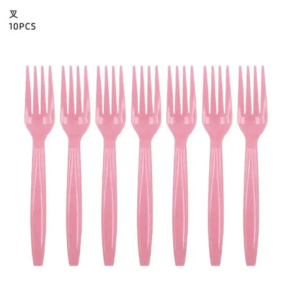 10Guests Pink Bride To Be Party Disposable Tableware Rose