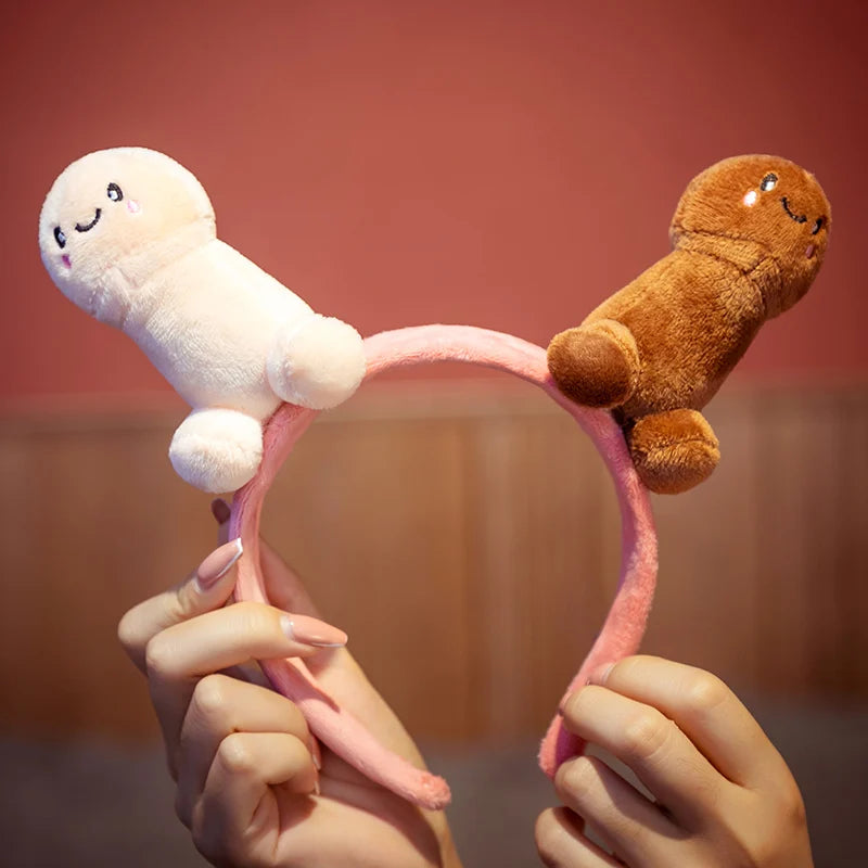 Cute Penis Plush Toy Headband