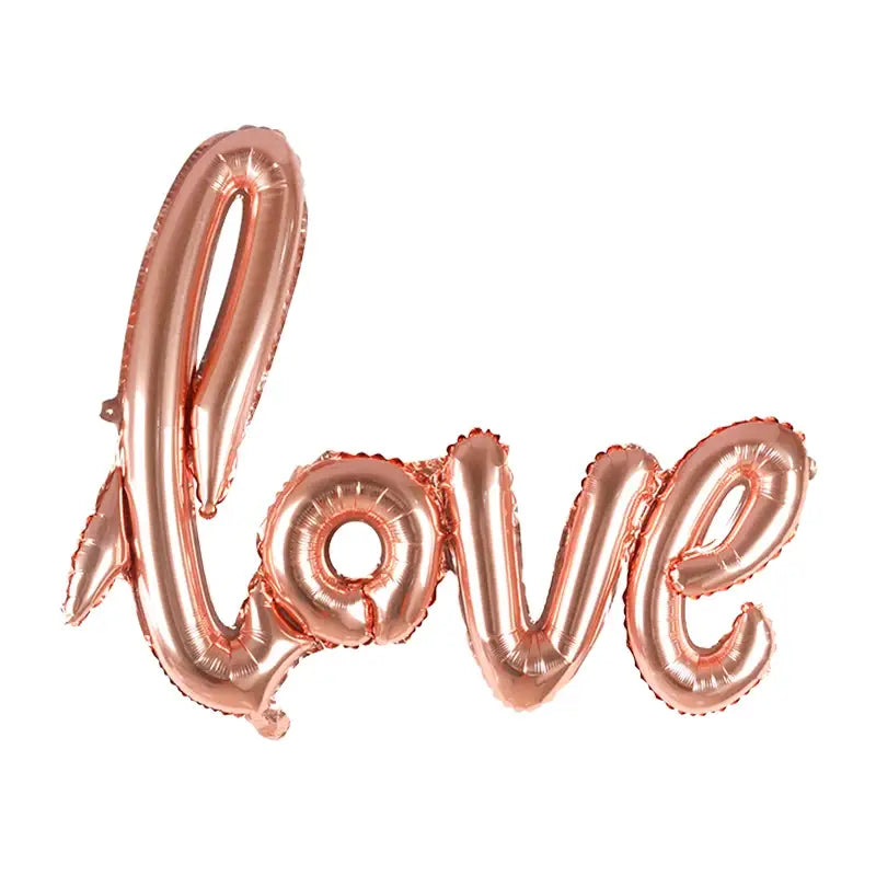 Rose Gold Bride To Be Letter Foil Balloons Paper Banner