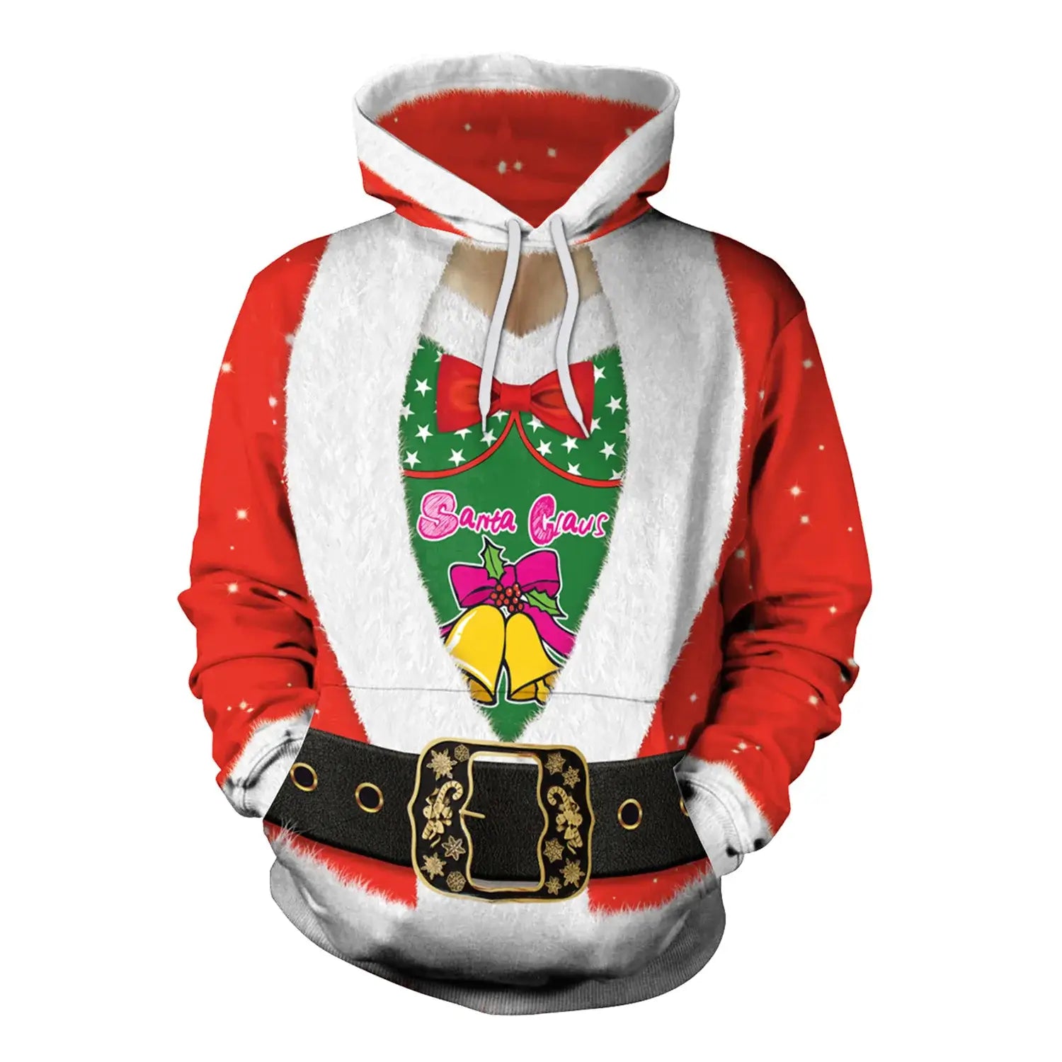 3D Unisex Hooded Ugly Christmas Sweater