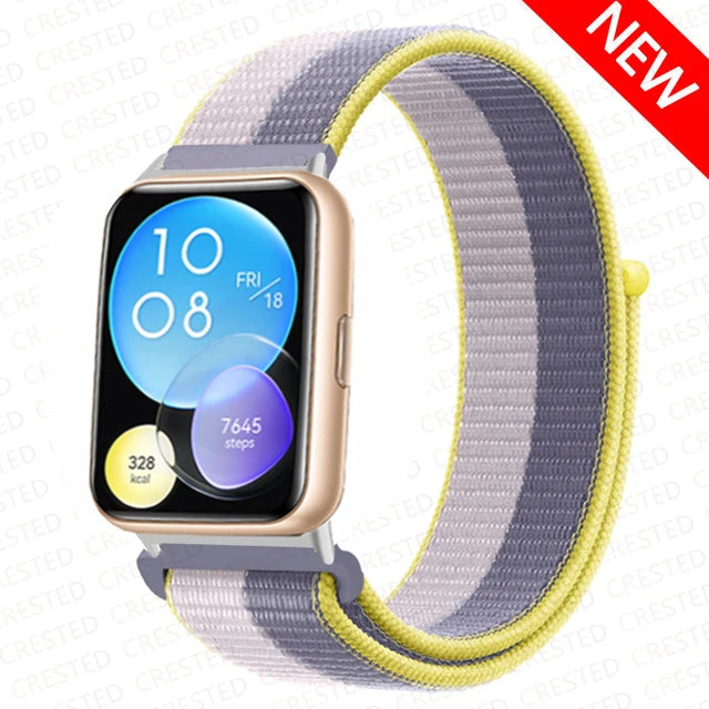 Nylon Loop Band For Huawei Watch Fit 2 Strap Smartwatch Accessories Replacement Wristband Correa Bracelet Huawei Watch fit2 New