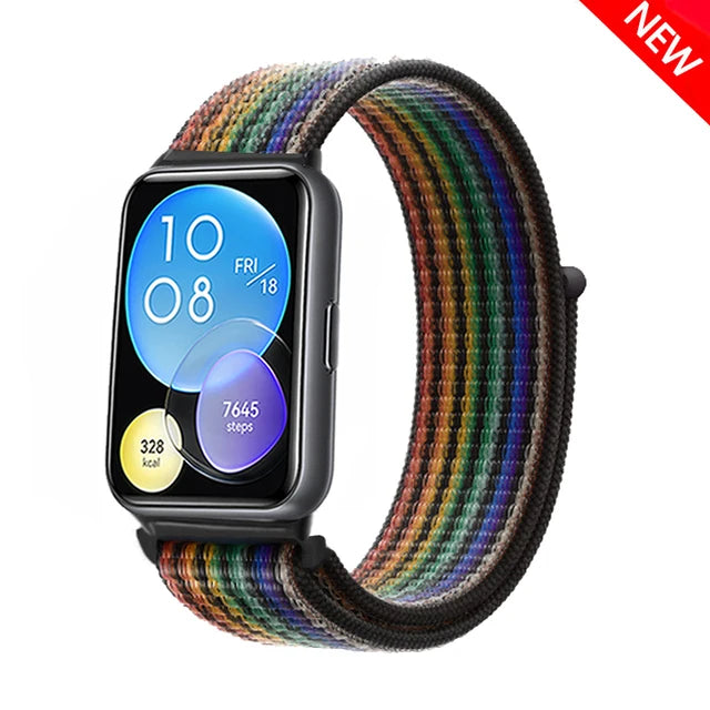 Nylon Loop Band For Huawei Watch Fit 2 Strap Smartwatch Accessories Replacement Wristband Correa Bracelet Huawei Watch fit2 New