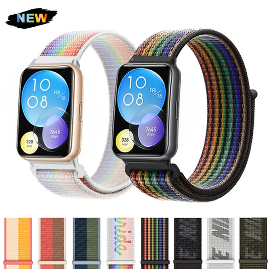 Nylon Loop Band For Huawei Watch Fit 2 Strap Smartwatch Accessories Replacement Wristband Correa Bracelet Huawei Watch fit2 New