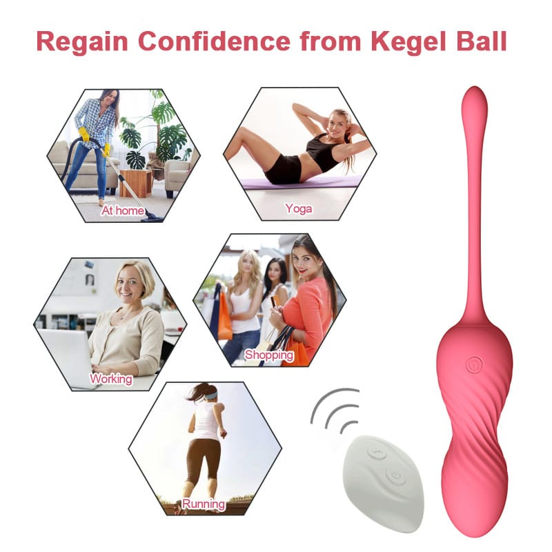 Weibliche Vaginal-Hantel-Ball-Straffungsübung, weiblicher Erwachsener