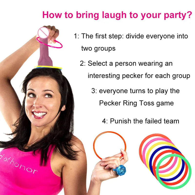 Bachelorette Party Games Balloon Penis Straw Gift Bride