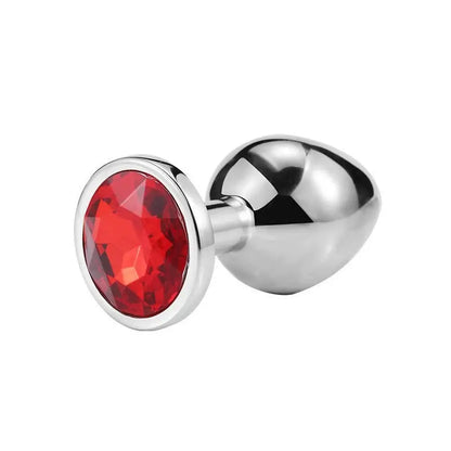 Adult Sex Toy SM Metal Anal Plug For Men And Women - Red