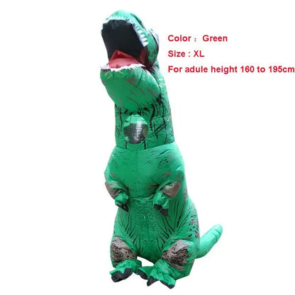 Adult T-REX Inflatable Costume - green size XL