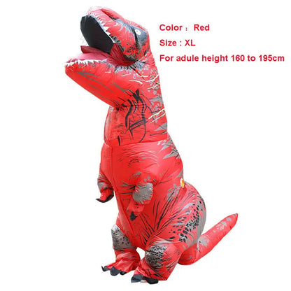 Adult T-REX Inflatable Costume - red size XL