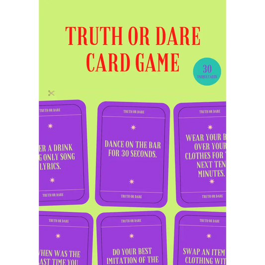 Bachelorette Truth or Dare Printable Game