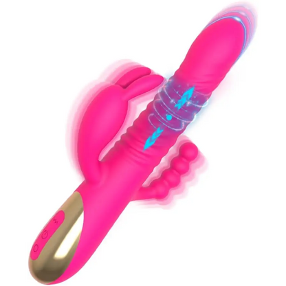 FUN MATES Rabbit Vibrator 3 in 1 | 7Thrusting + 10 Vibration