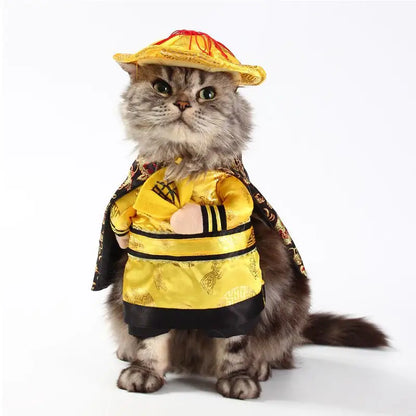 Funny Pet Upright Clothes - Emperor costume / S