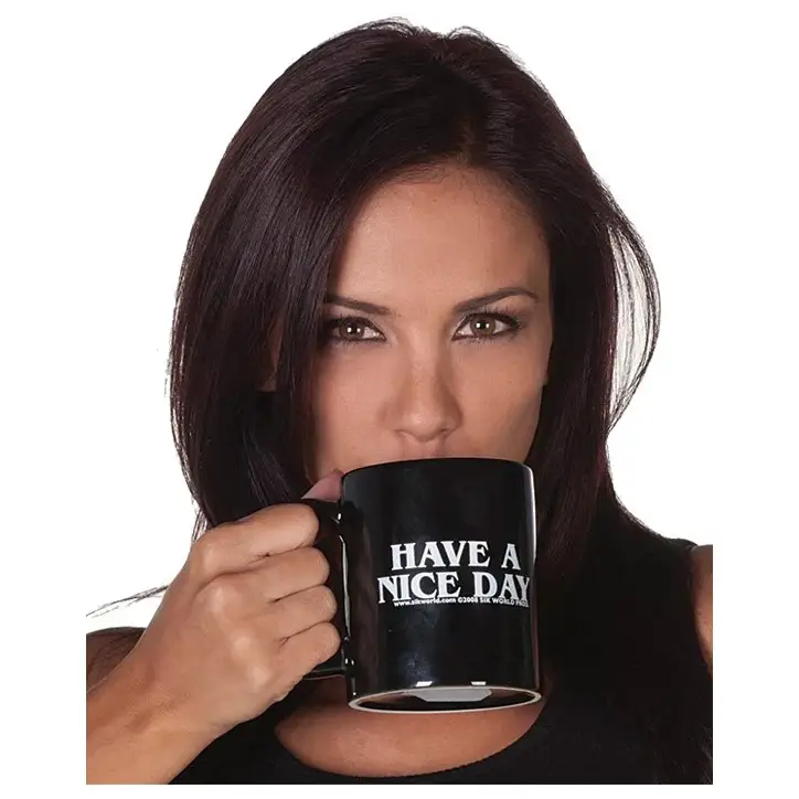 Have a Nice Day Coffee Mug Middle Finger Funny Cup
