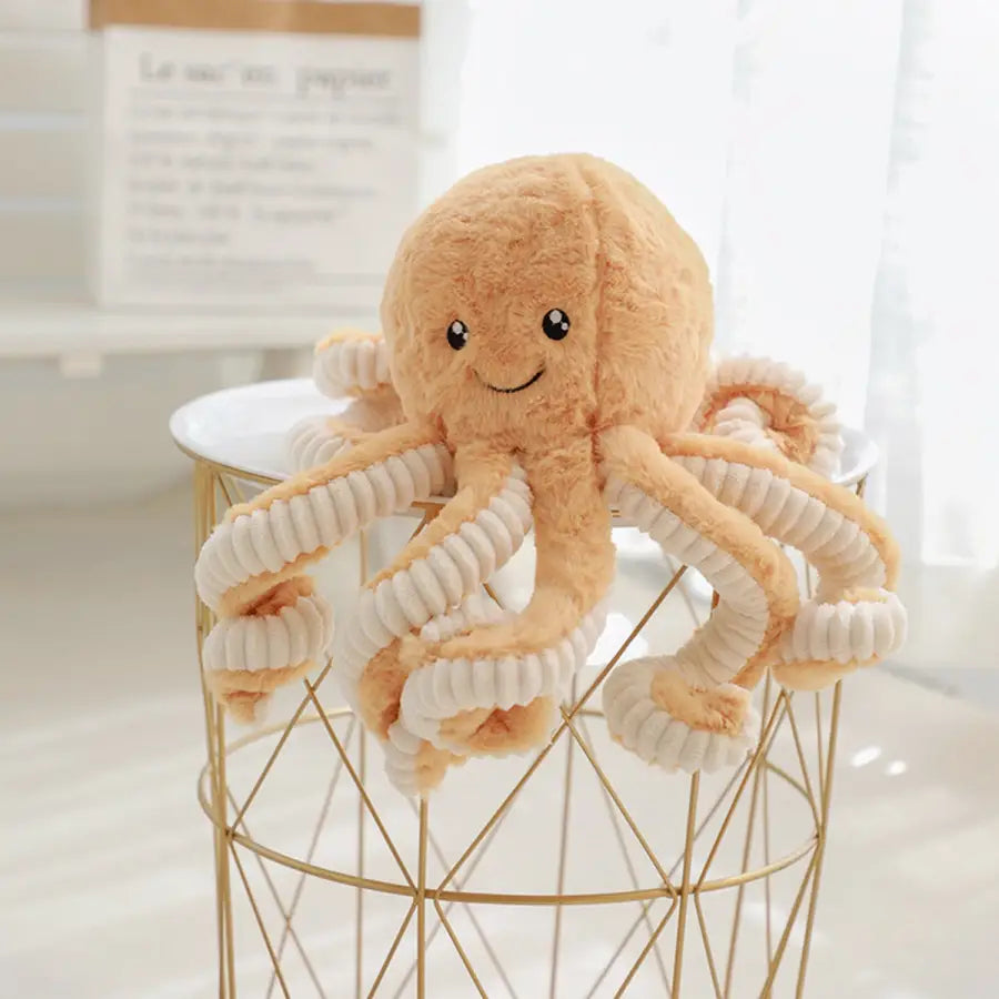 Octopus Plush - Brown / 18cm - gifts for her