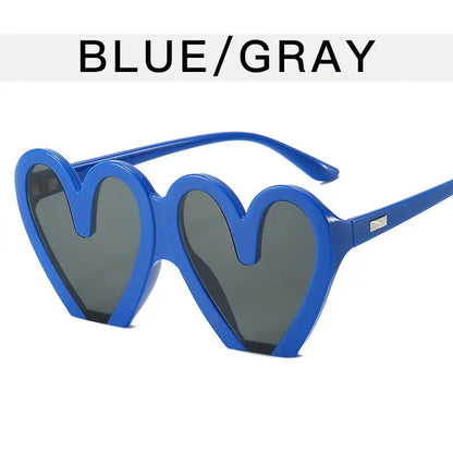 Party Trendy Women’s Sunglasses - Blue frame all gray