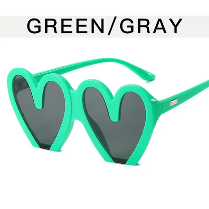 Party Trendy Women’s Sunglasses - Green box all gray