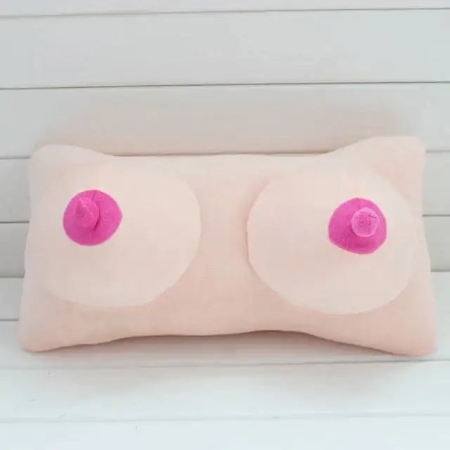 Plush Cushion Boobs and Penis Pillow for Couple - 45cm-girl