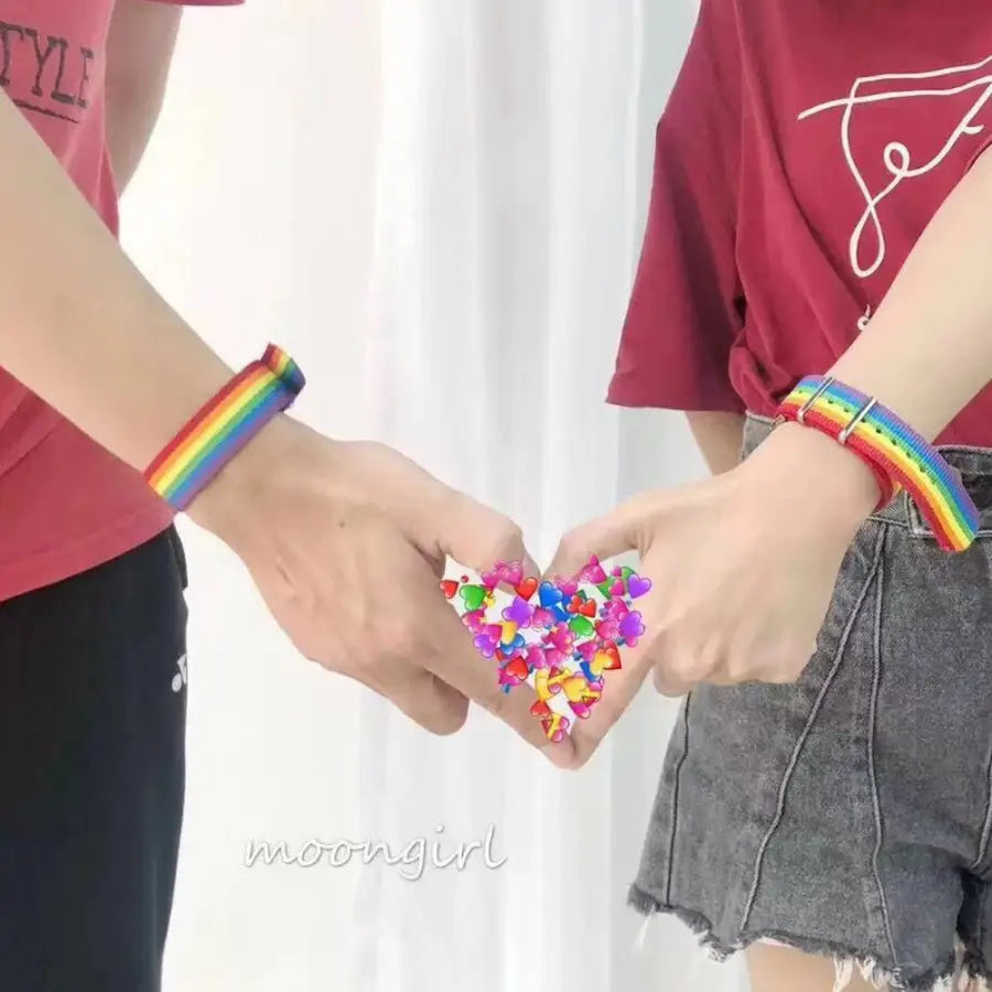 Rainbow Lesbians Gays Bisexuals Transgender Bracelets