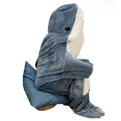 Shark Sleeping Bag Pajamas - Blue-2 / S
