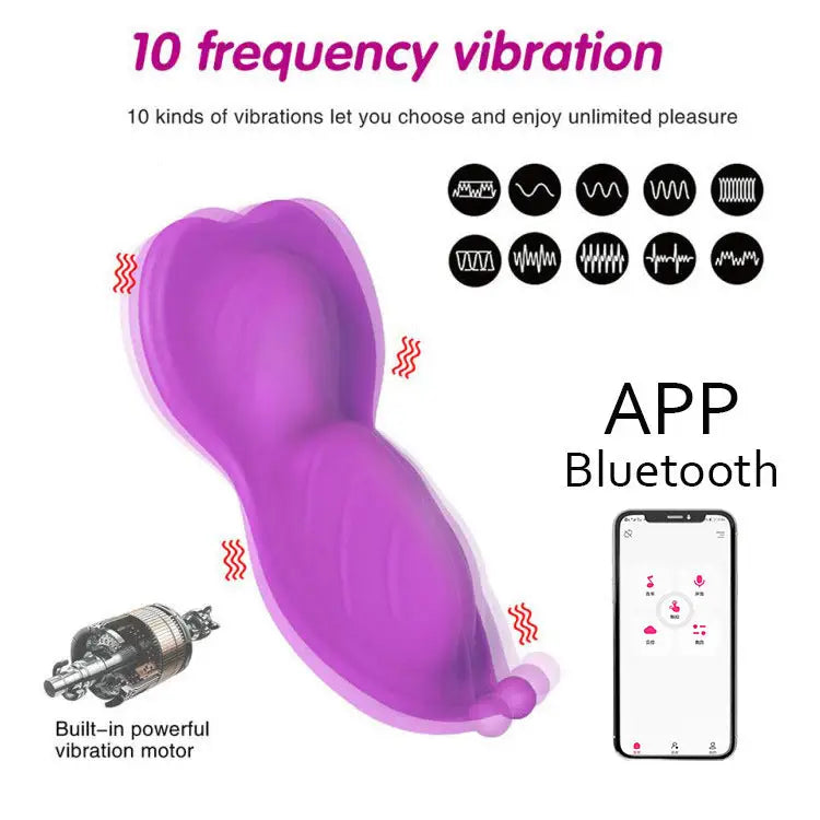 Wave Of Flowers Wireless Remote Control Vibrator with APP
