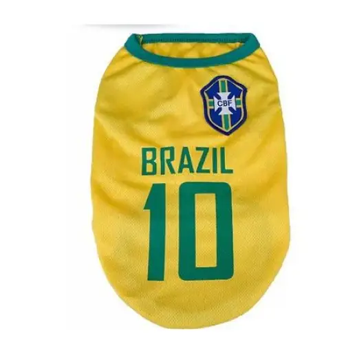 World Cup Soccer Jersey For Dog - Brazil XS
